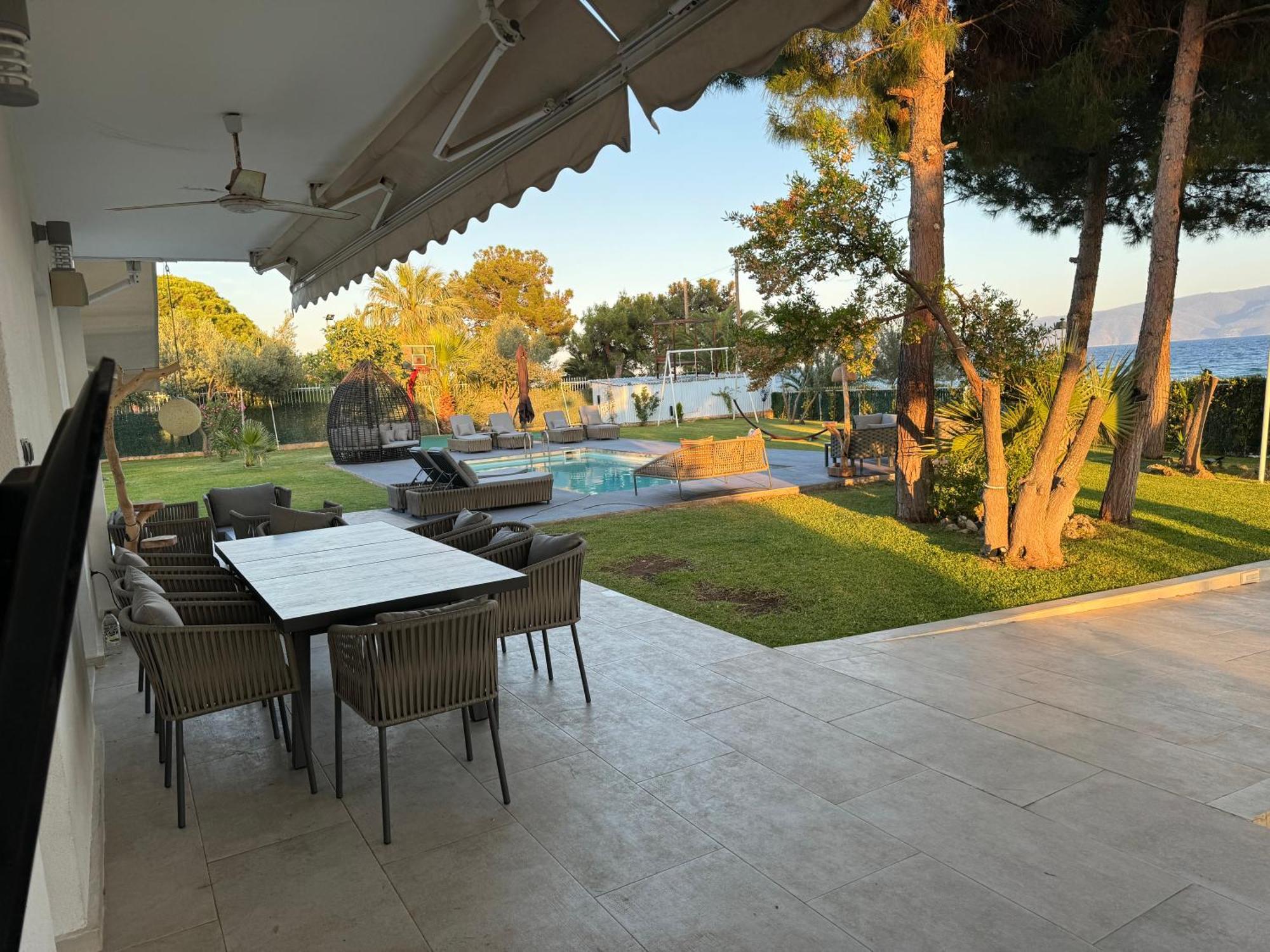 Zoza Luxury Villa Isthmia By The Sea With Private Pool Kalamaki  Luaran gambar